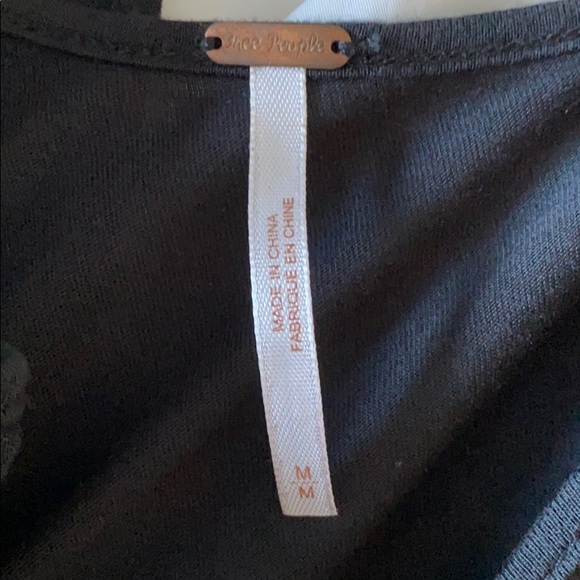 Free People black layered multi texture dress - Picture 5 of 5